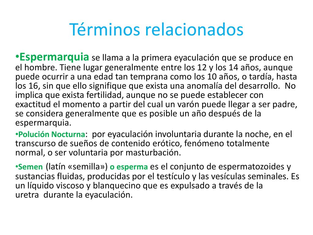 cual es el proceso de la menarquia y la espermarquia